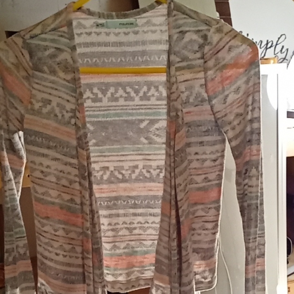 Maurices Multicolor Patterned Cardigan